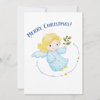 Niedlich Little Flying Angel Girl Weihnachten