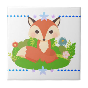 Niedlich Little Fox Fliese