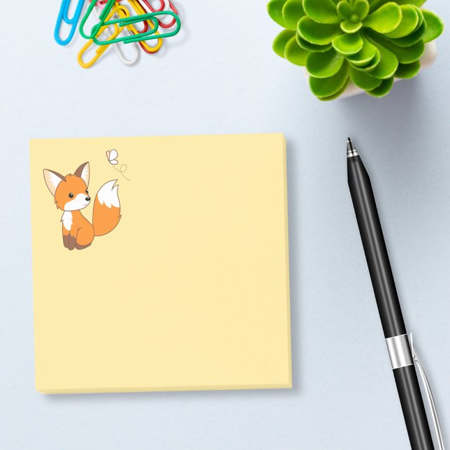 Niedlich Little Fox Post-it Klebezettel (Von Creator hochgeladen)