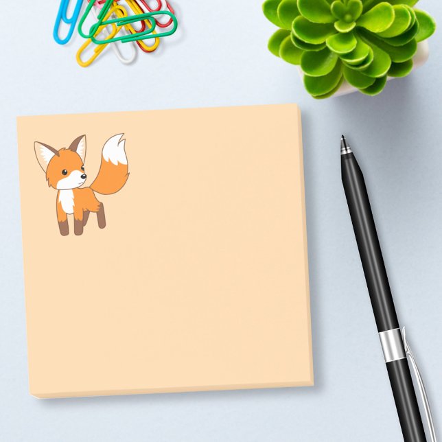 Niedlich Little Fox Post-it Klebezettel (Von Creator hochgeladen)