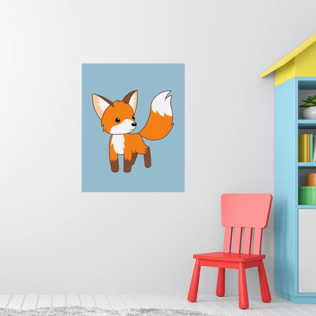 Niedlich Little Fox Poster (Kinderzimmer 1)