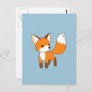 Niedlich Little Fox Postkarte
