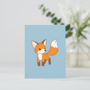 Niedlich Little Fox Postkarte