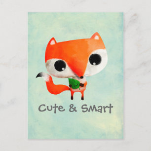 Niedlich Little Fox Postkarte