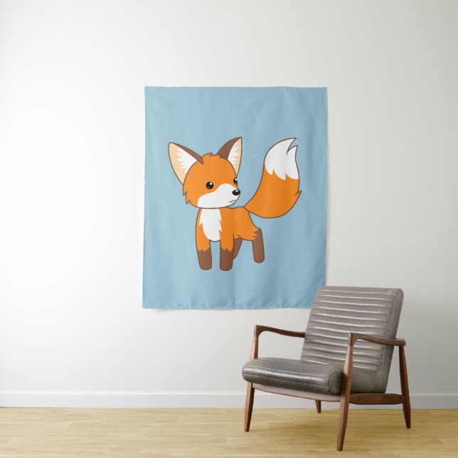 Niedlich Little Fox Wandteppich (Beispiel)