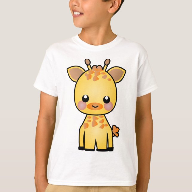Niedlich Little Giraffe T-Shirt (Vorderseite)