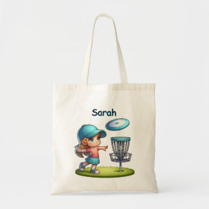 Niedlich Little Girl Disk Golf Cartoon Personalisi Tragetasche