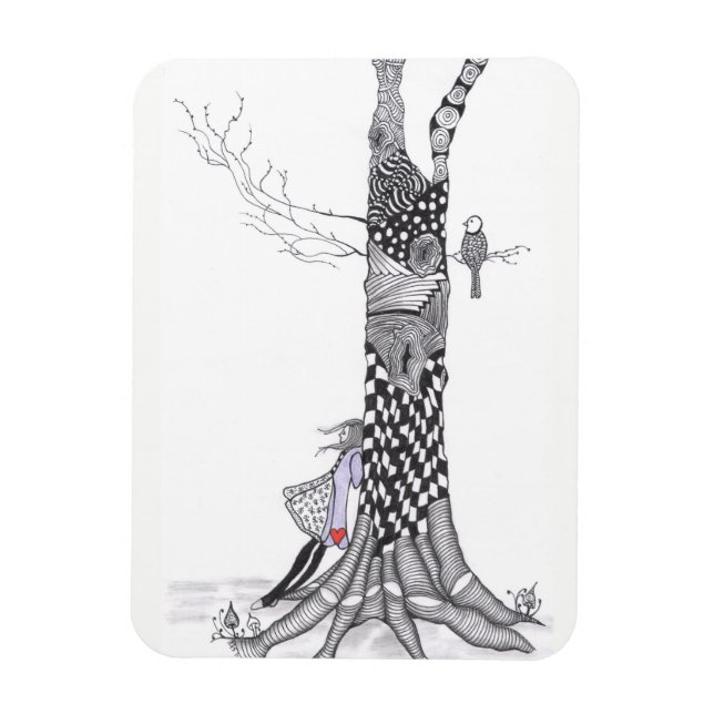 Niedlich Little Girl Magnet 3" x 4" (Vertikal)