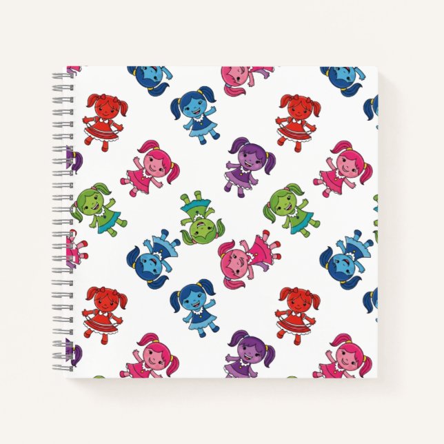 Niedlich Little Girl Pattern Notizbuch (Vorderseite)