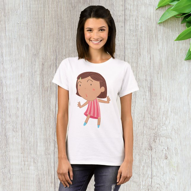 Niedlich Little Girl Womens T - Shirt (Von Creator hochgeladen)