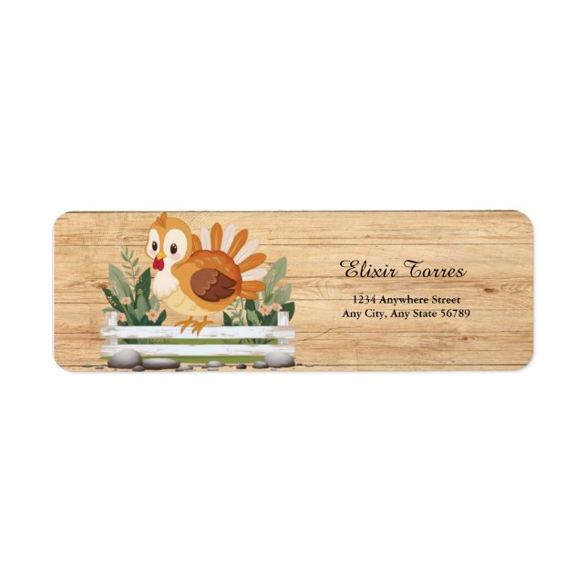 Niedlich Little Gobble Türkei Babydusche (Vorne)