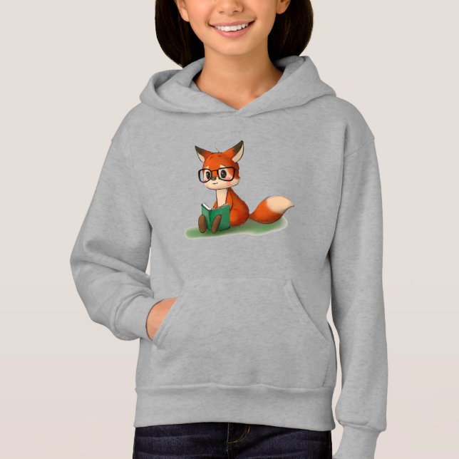 Niedlich Little Graphic Art Storybook Fox Animal A Hoodie (Vorderseite)