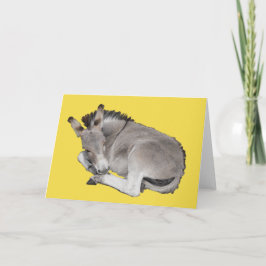 Niedlich Little Gray Donkey Foal Karte
