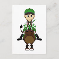 Niedlich Little Jockey RSVP Card