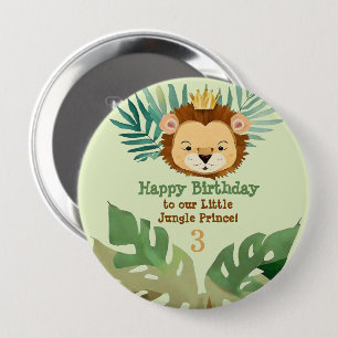 Niedlich Little Jungle Lion Birthday Button