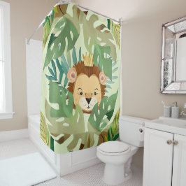 Niedlich Little Jungle Lion Birthday Duschvorhang