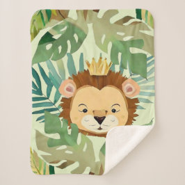 Niedlich Little Jungle Lion Birthday Sherpadecke