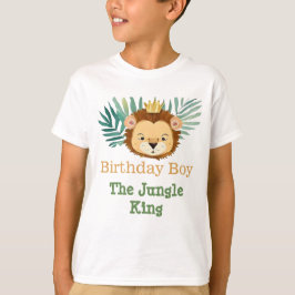 Niedlich Little Jungle Lion Birthday T-Shirt