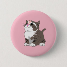 Niedlich Little Kitten Button
