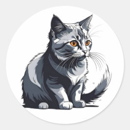 Niedlich Little Kity Runder Aufkleber