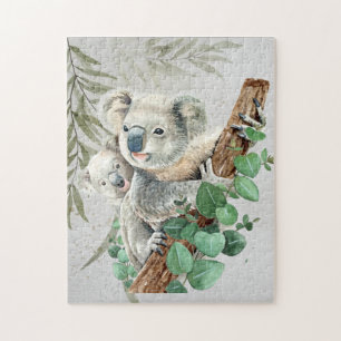 Niedlich Little Koala Bear Australische Tierkunst Puzzle