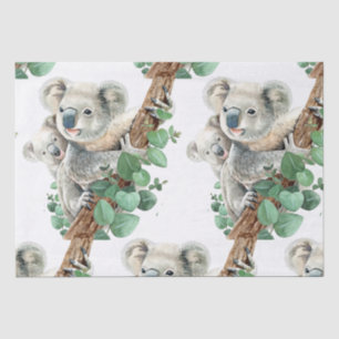 Niedlich Little Koala Bear Australische Tierkunst  Seidenpapier