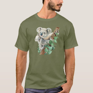 Niedlich Little Koala Bear Australische Tierkunst T-Shirt