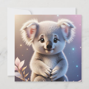 Niedlich Little Koala Fantasy Dreamy Gradient