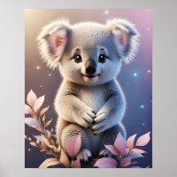 Niedlich Little Koala Fantasy Dreamy Gradient