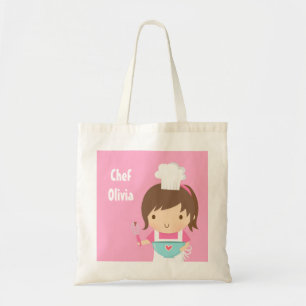 Niedlich Little Koch Baker Girl Personalisiert Tragetasche