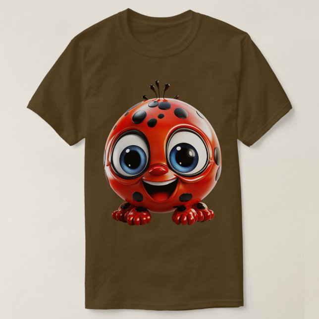 Niedlich Little Ladybug T-Shirt (Design vorne)