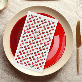 Niedlich Little Ladybugs Pattern Serviette