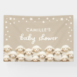 Niedlich Little Lamb Baby Dusche Banner