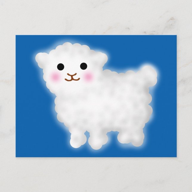 Niedlich Little Lamb Postkarte (Vorderseite)