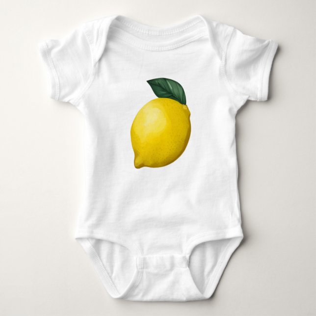 Niedlich Little Lemon Baby Strampler (Vorderseite)