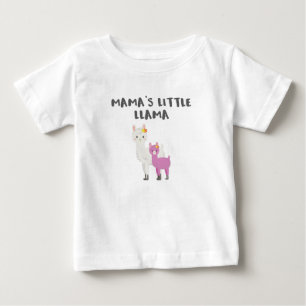 Niedlich Little Llama Geschenk Mamas Little Llama Baby T-shirt