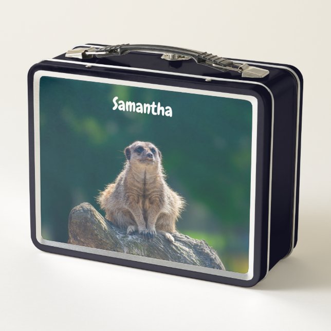 Niedlich Little Meerkat Metal Lunchbox (Rückseite)