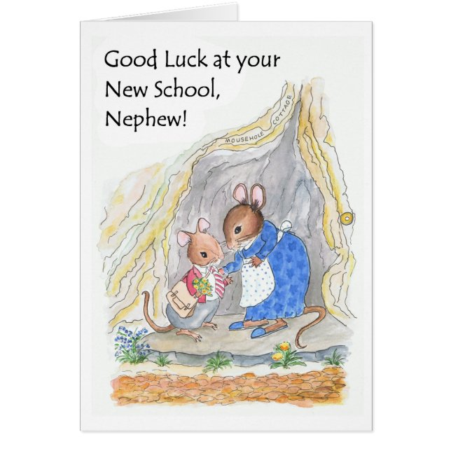 Niedlich Little Mouse Viel Glück New School Nephew (Vorne)