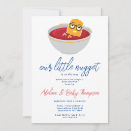 Niedlich Little Nugget Chicken Nugget Baby Boy Dus Einladung