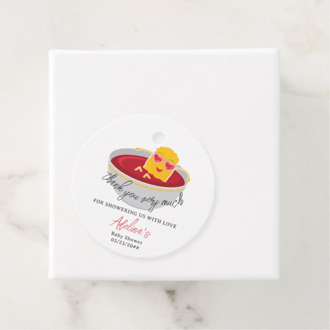 Niedlich Little Nugget Chicken Nugget Girl Babydus Geschenkanhänger (Beispiel)