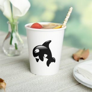 Niedlich Little Orca Whale Pappbecher