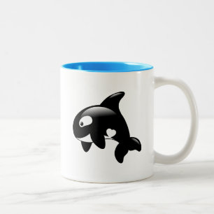 Niedlich Little Orca Whale Zweifarbige Tasse