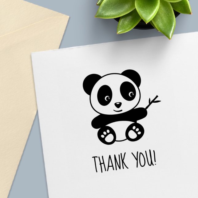 Niedlich Little Panda Holding a Bamboo Stick Viele Permastempel (Von Creator hochgeladen)