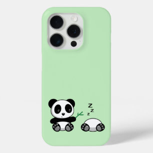 Niedlich Little Pandas auf Green Case-Mate iPhone Hülle