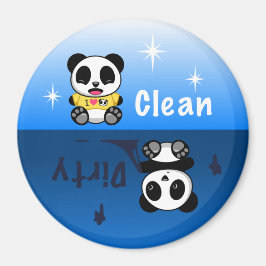 Niedlich Little Pandas Clean Dirty Magnet