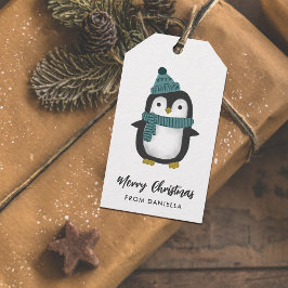 Niedlich Little Penguin Personalisierte Weihnachte Geschenkanhänger