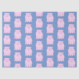 Niedlich Little Pig Playful Piglet Muster Kinderzi Seidenpapier