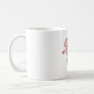 Niedlich Little Piggy Lieben Boba Tee Kaffeetasse