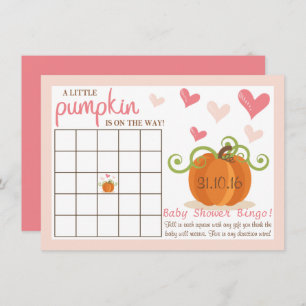 Niedlich Little Pumpkin Baby Duschbingo Karten