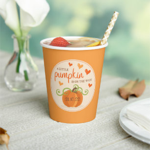 Niedlich Little Pumpkin Baby Dusche Pappbecher